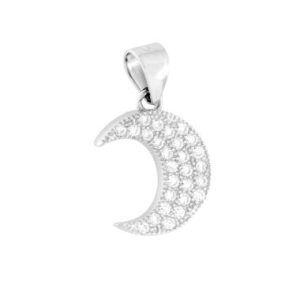 Ciondolo Luna Mezzaluna Argento 925